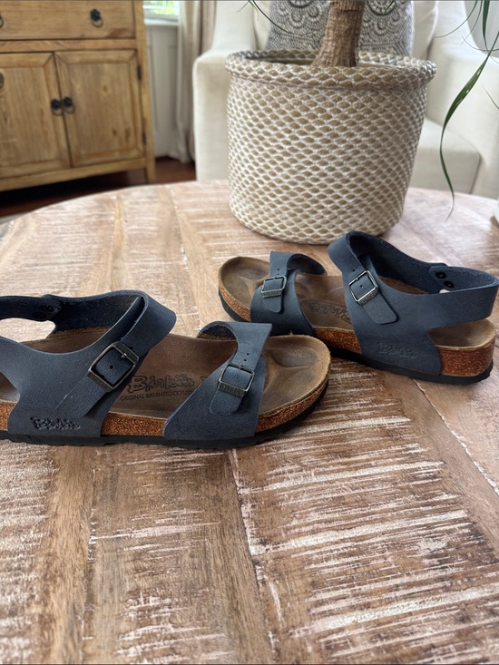 Birkenstock Shoes - Birkenstock Birkies Blue Sandals Size 8